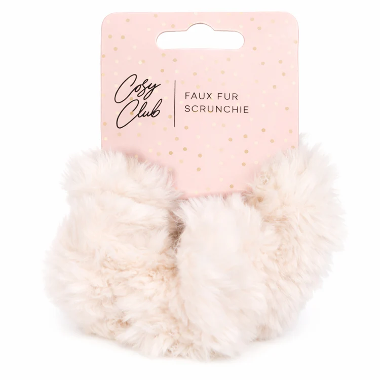 1 Pack Faux Fur Scrunchie
