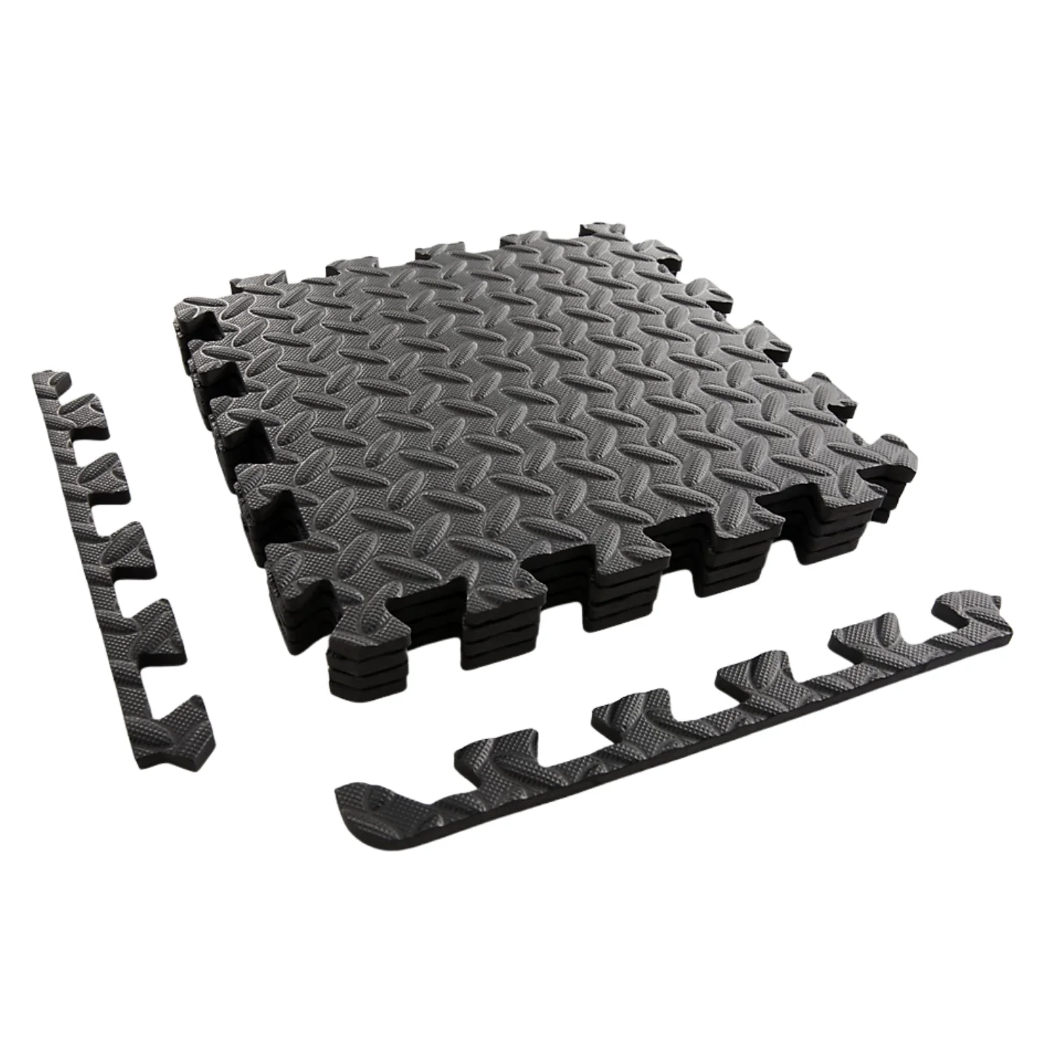 1 Pack Fitness Floor Tiles by Phoenix Fitness - Black - Image 3