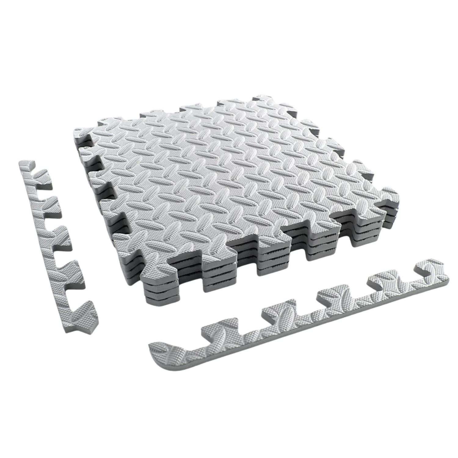 1 Pack Fitness Floor Tiles by Phoenix Fitness - Grey - Image 2