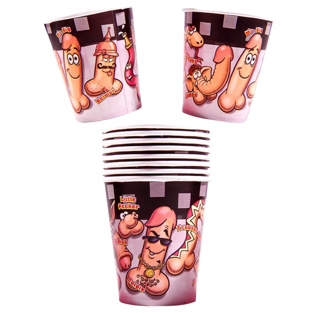 10 Willy Party Cups – 9oz