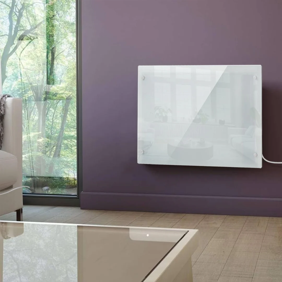 1000W White Glass Panel Heater - Image 6