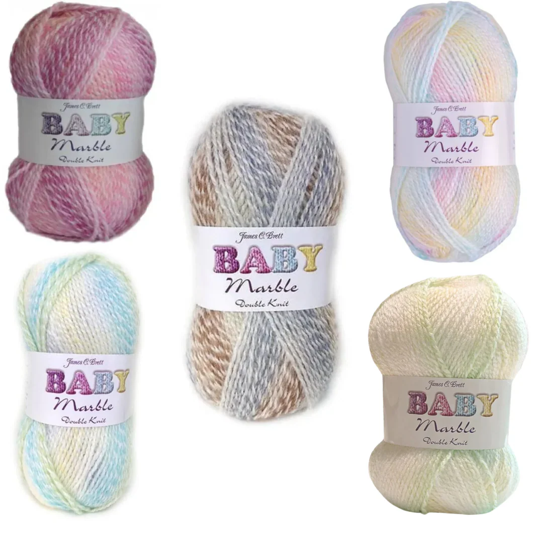 100g Baby Marble Double Knitting Wool