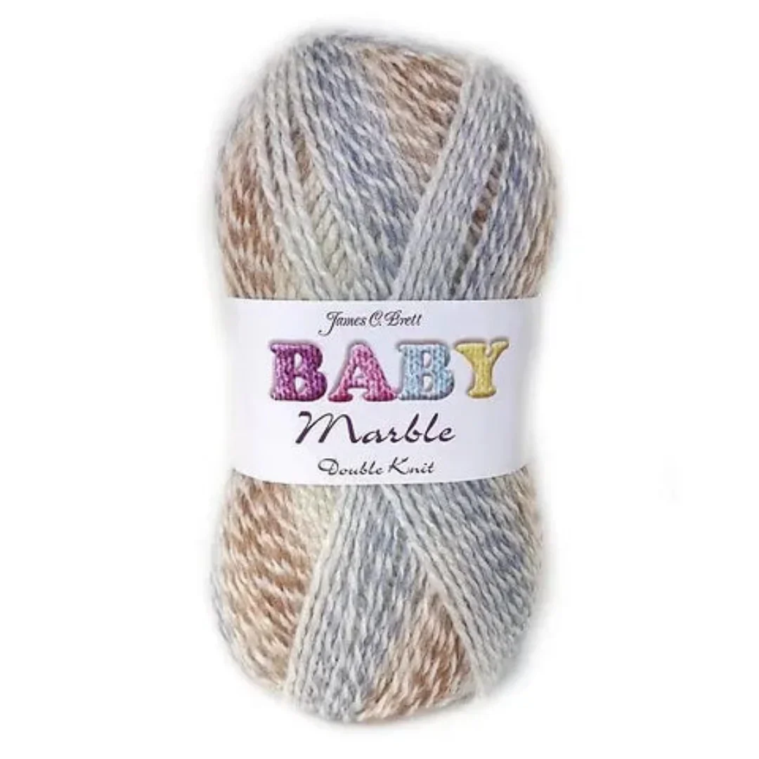 100g Baby Marble Double Knitting Wool - Image 2