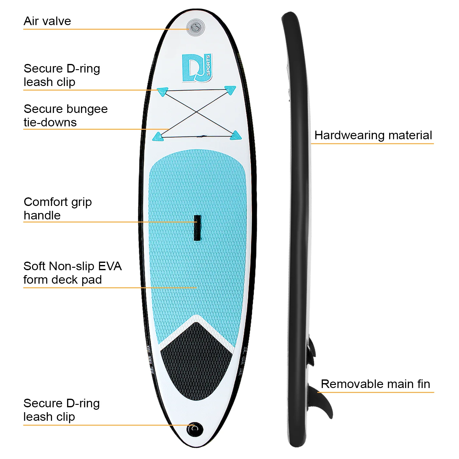 10ft Inflatable Stand Up Paddle Board - Image 7