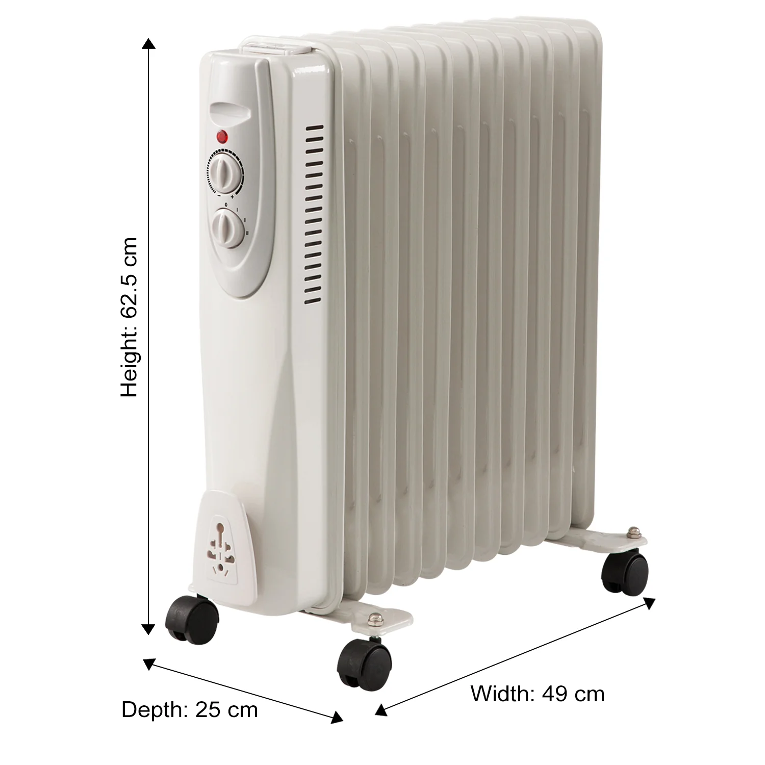 11-Fin Oil Filled Radiator - 2500 Watts - Image 5