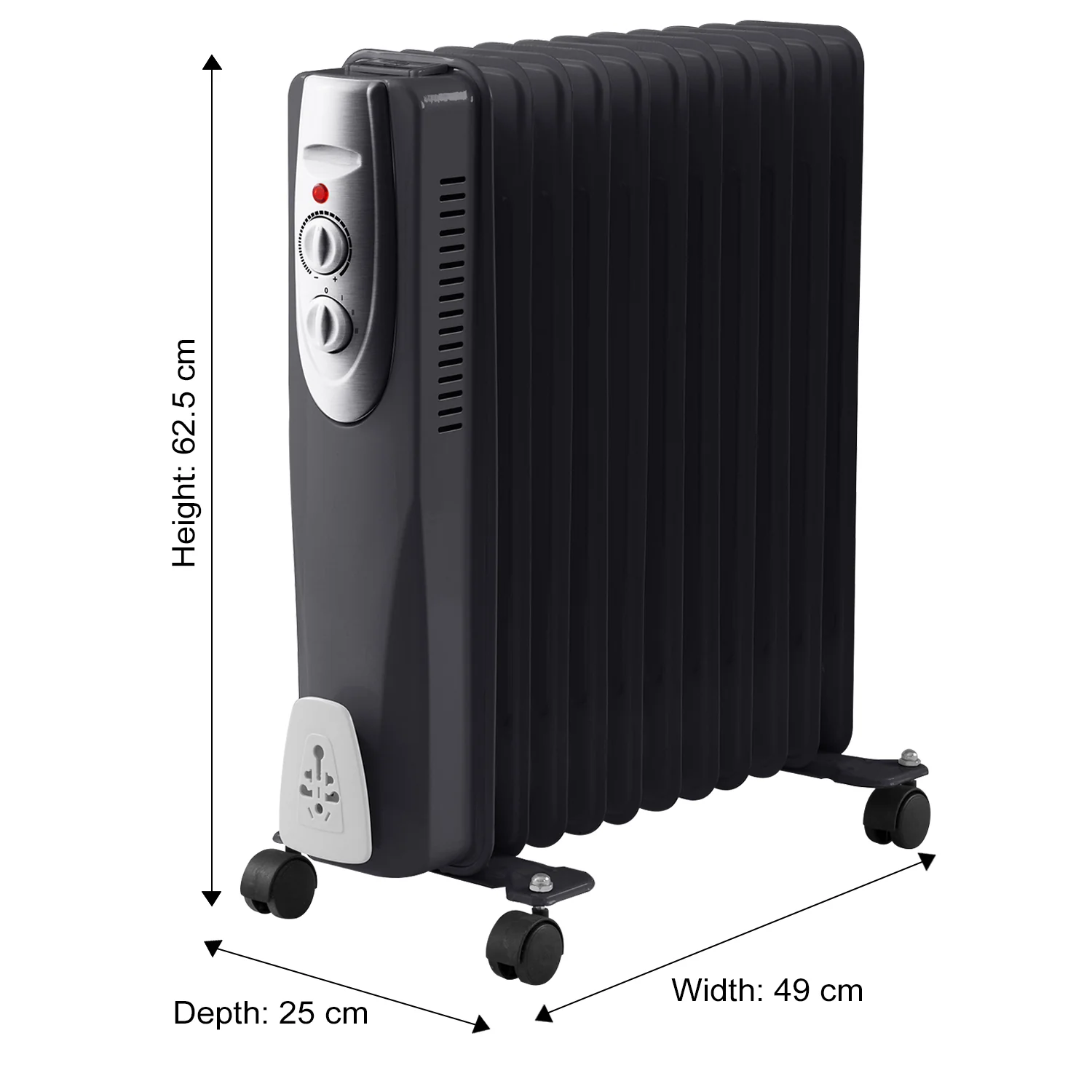 11-Fin Oil Filled Radiator - 2500 Watts - Image 5