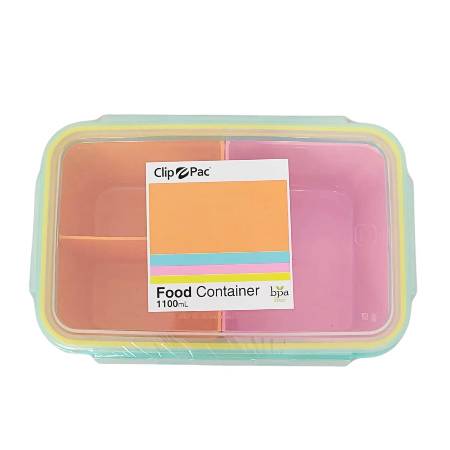 1100ml Blue Lunch Box with Divider