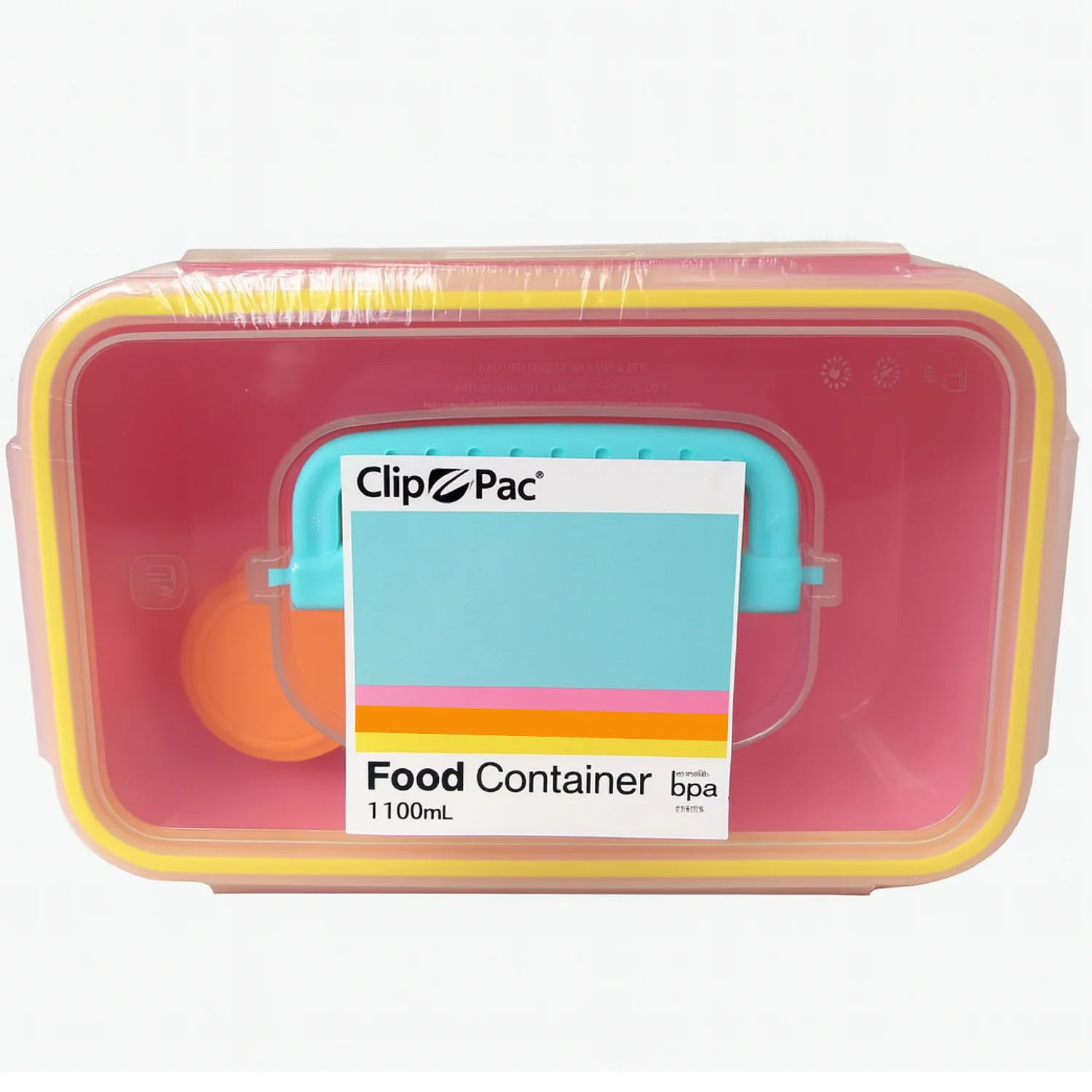 1100ml Pink Lunch Box with Sauce Pot