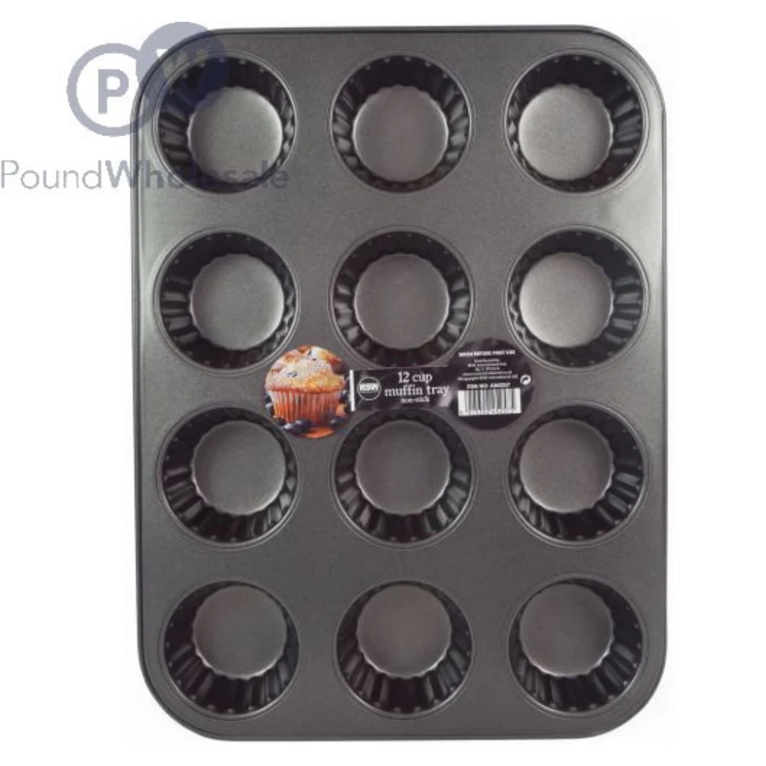 12-Cup Muffin Tray with Flower Design - Image 4
