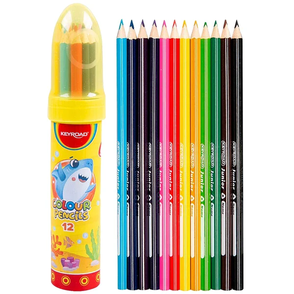 12-Pack Triangle Coloring Pencils in Tube