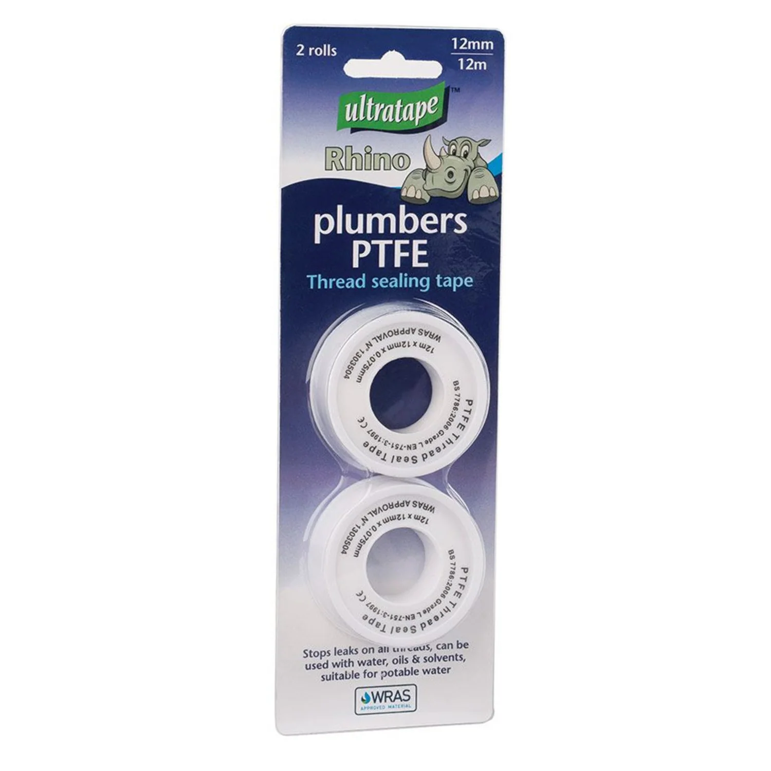 12mm x 12m PTFE Ultra Carded Tape