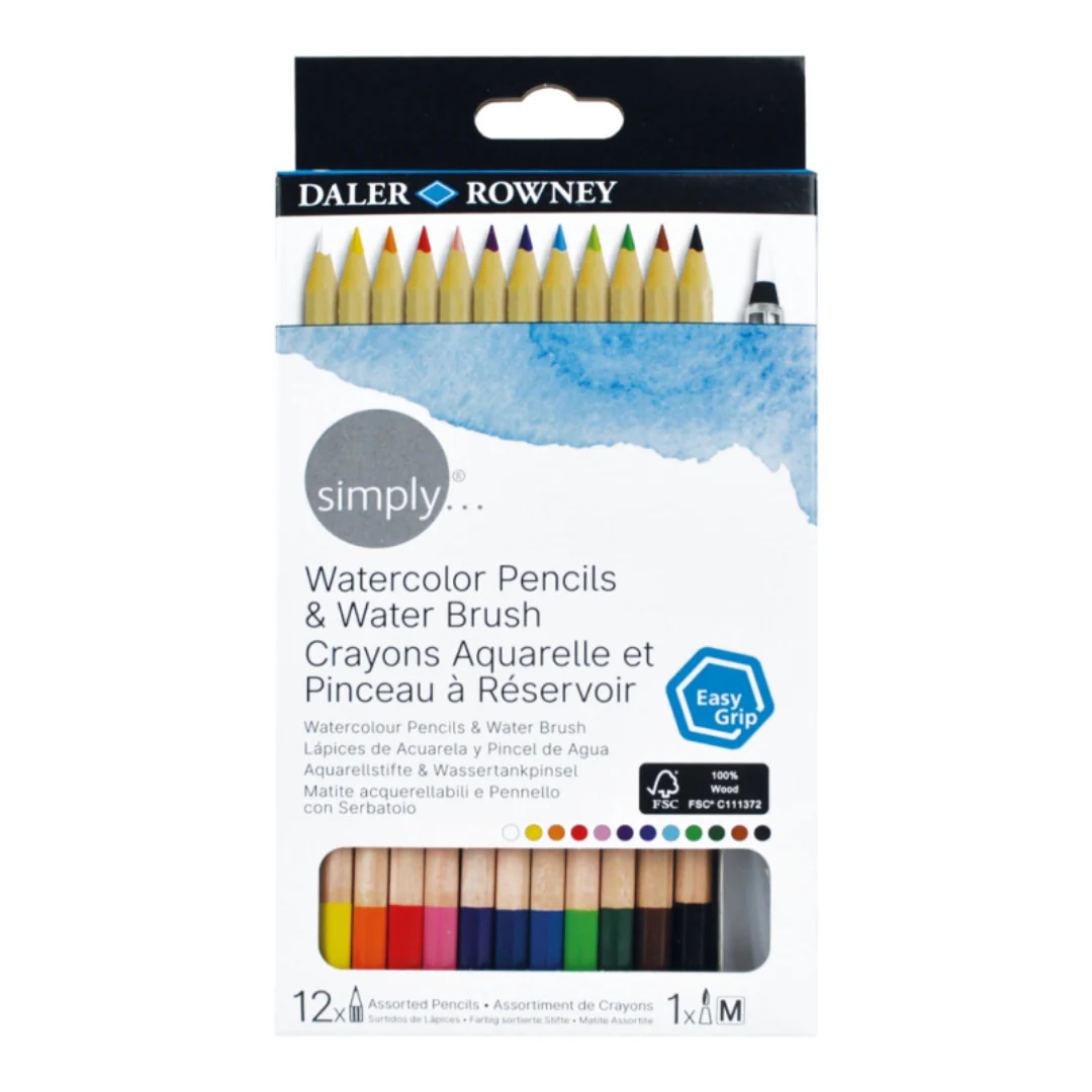 12pk Simply Watercolour Pencil Set
