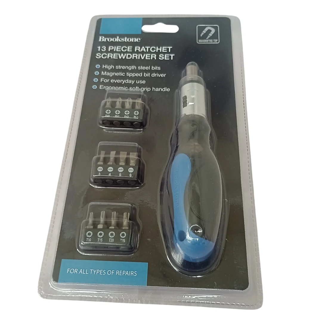 13 Piece Ratchet Screwdriver Set