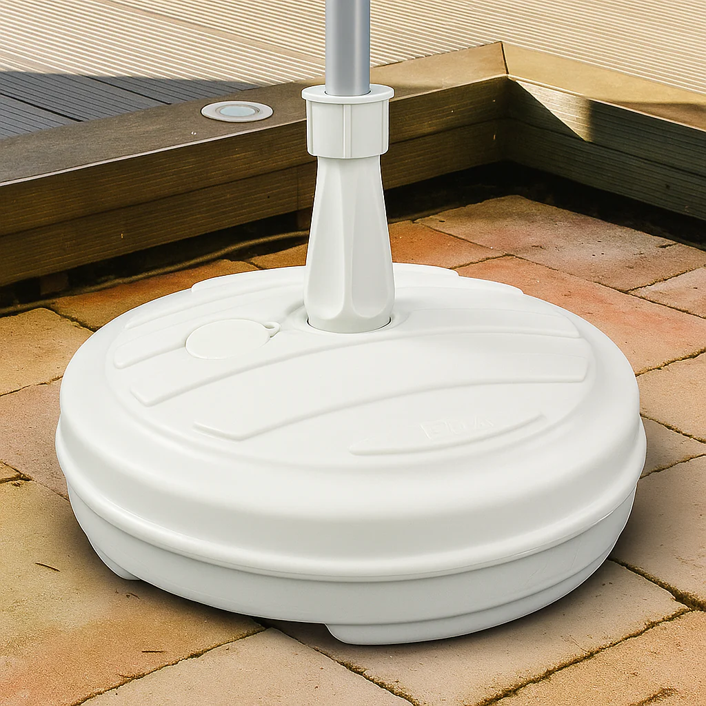 13L Garden Parasol Base - Black or White - Image 6