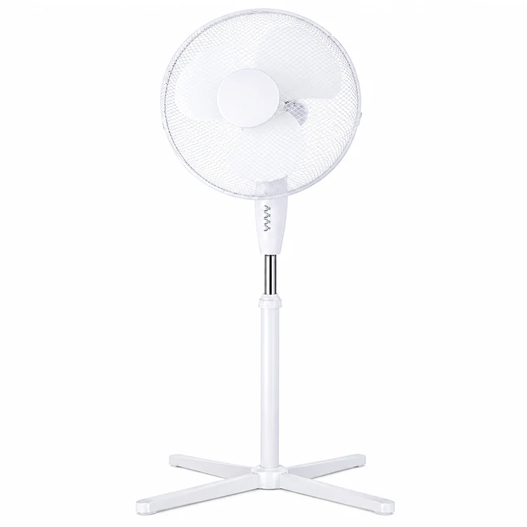 16" Oscillating White Pedestal Fan - Image 3