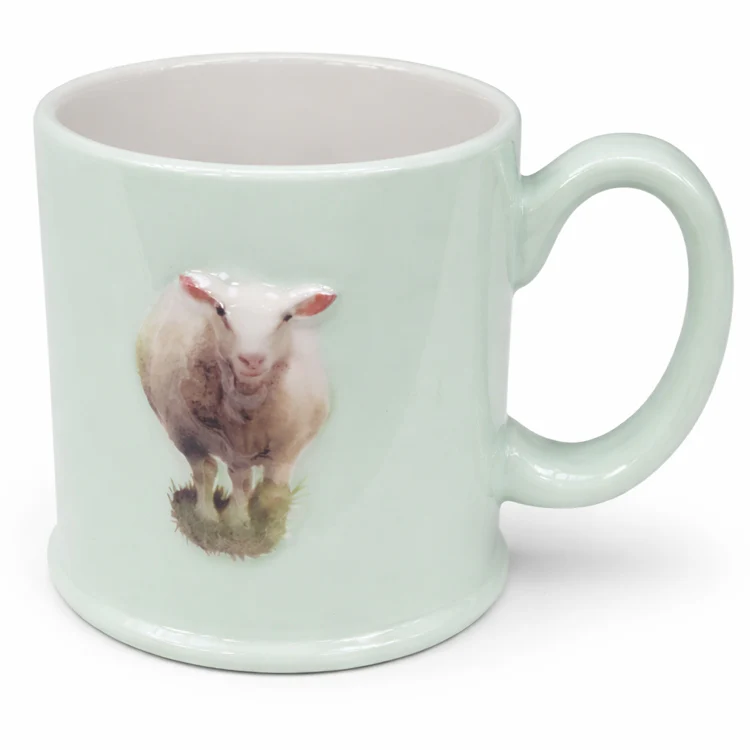 16oz Tankard Mug – Sheep & Dachshund Design