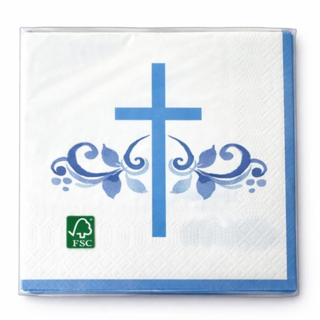 16PK Blue Luncheon Napkins