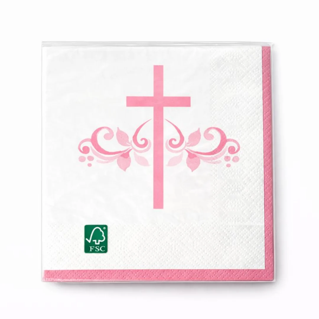 16PK Pink Luncheon Napkins