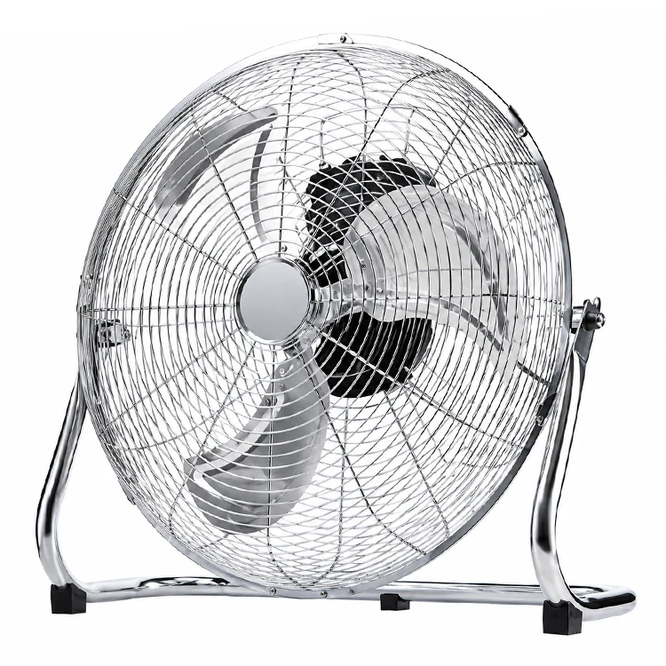 18 Inch Chrome Floor Standing Air Circulator Fan - Image 2
