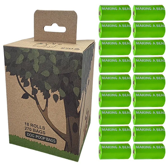 18-Pack Dog Waste Bag Rolls