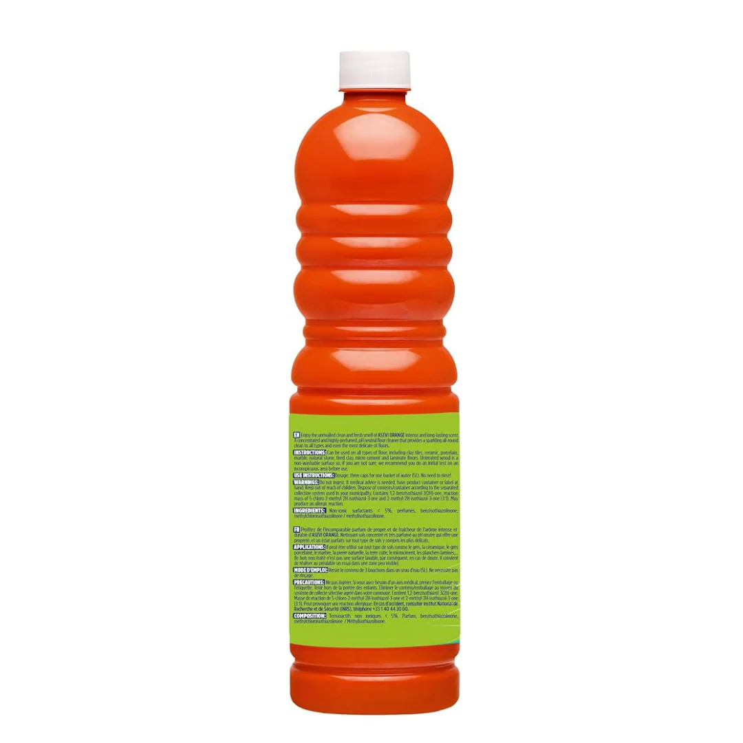 1L Orange Powerful Floor Cleaner by Asevi - Image 2