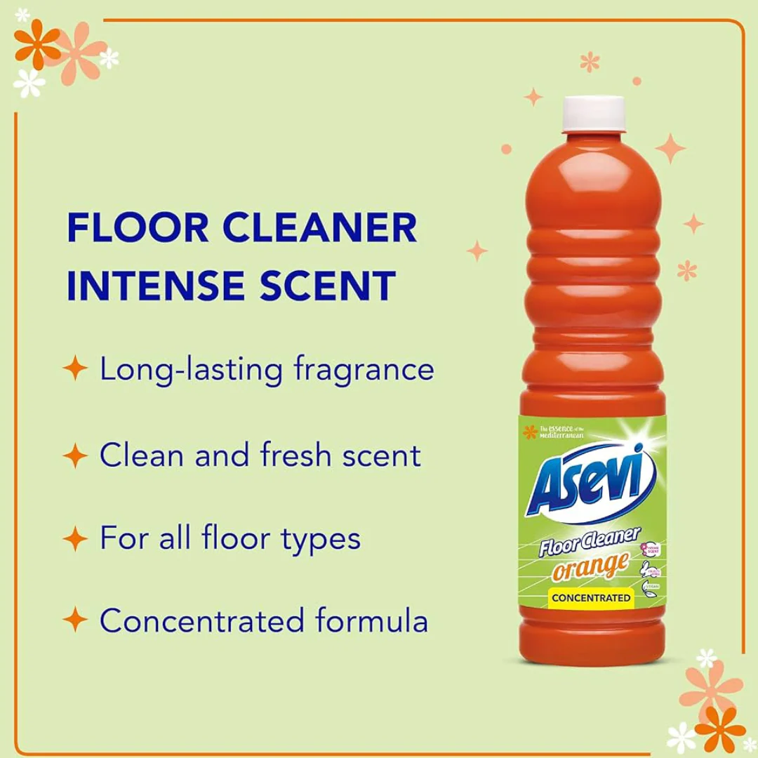 1L Orange Powerful Floor Cleaner by Asevi - Image 4