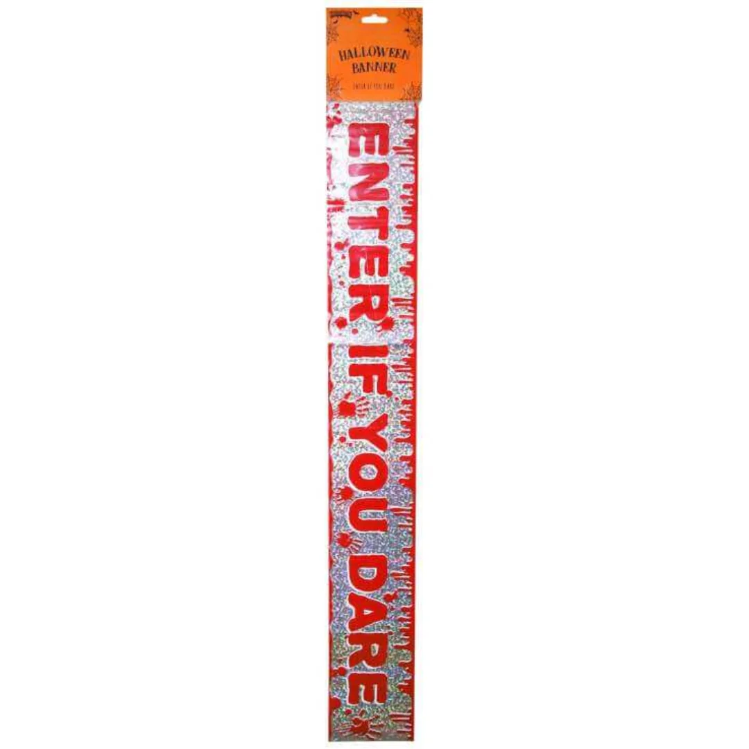 2.6m "Enter If You Dare" Banner – 72 Pack