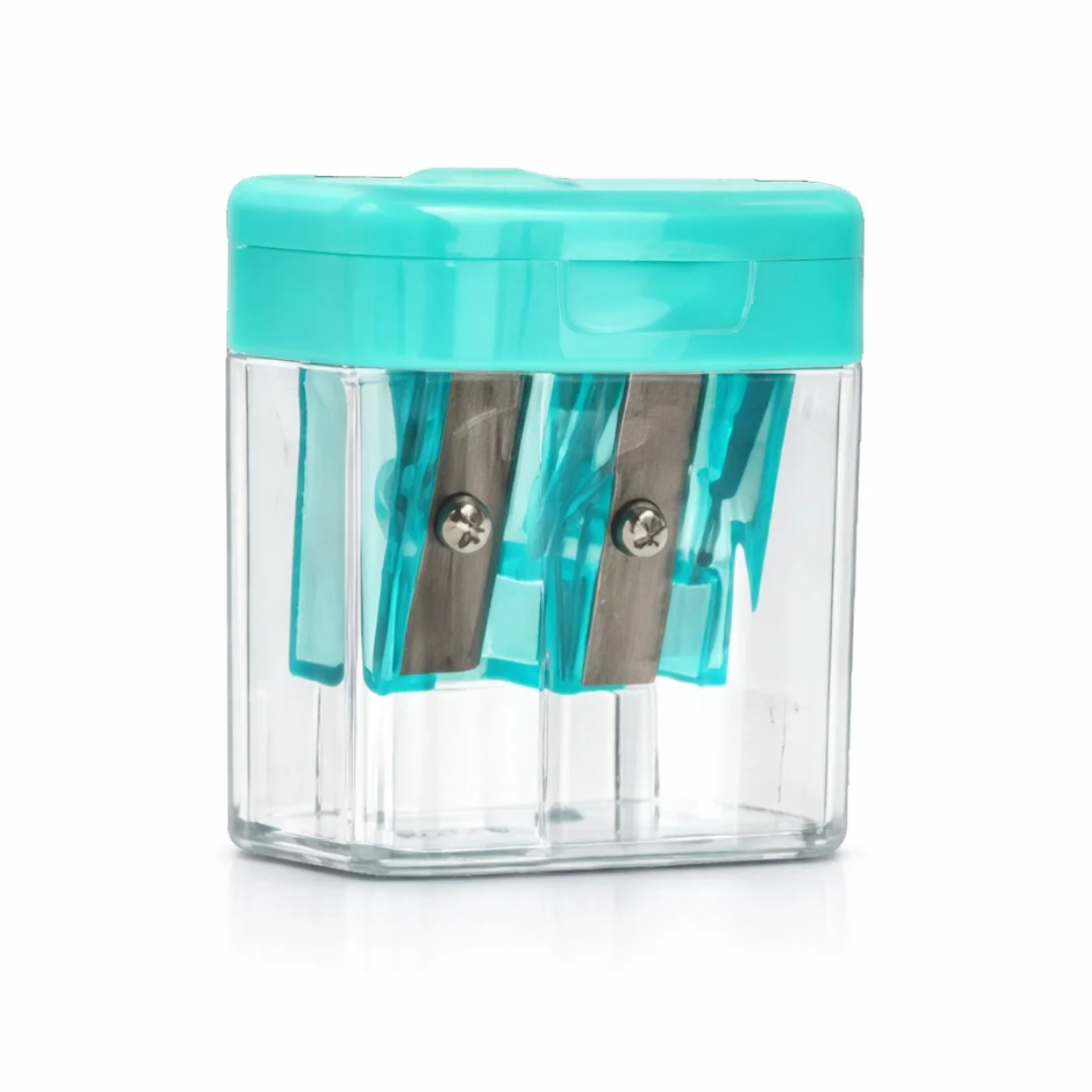 2 Hole Pencil Sharpener with Canister
