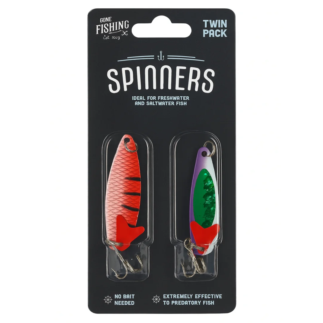 2-Pack Fishing Spinners – Freshwater & Saltwater Lures