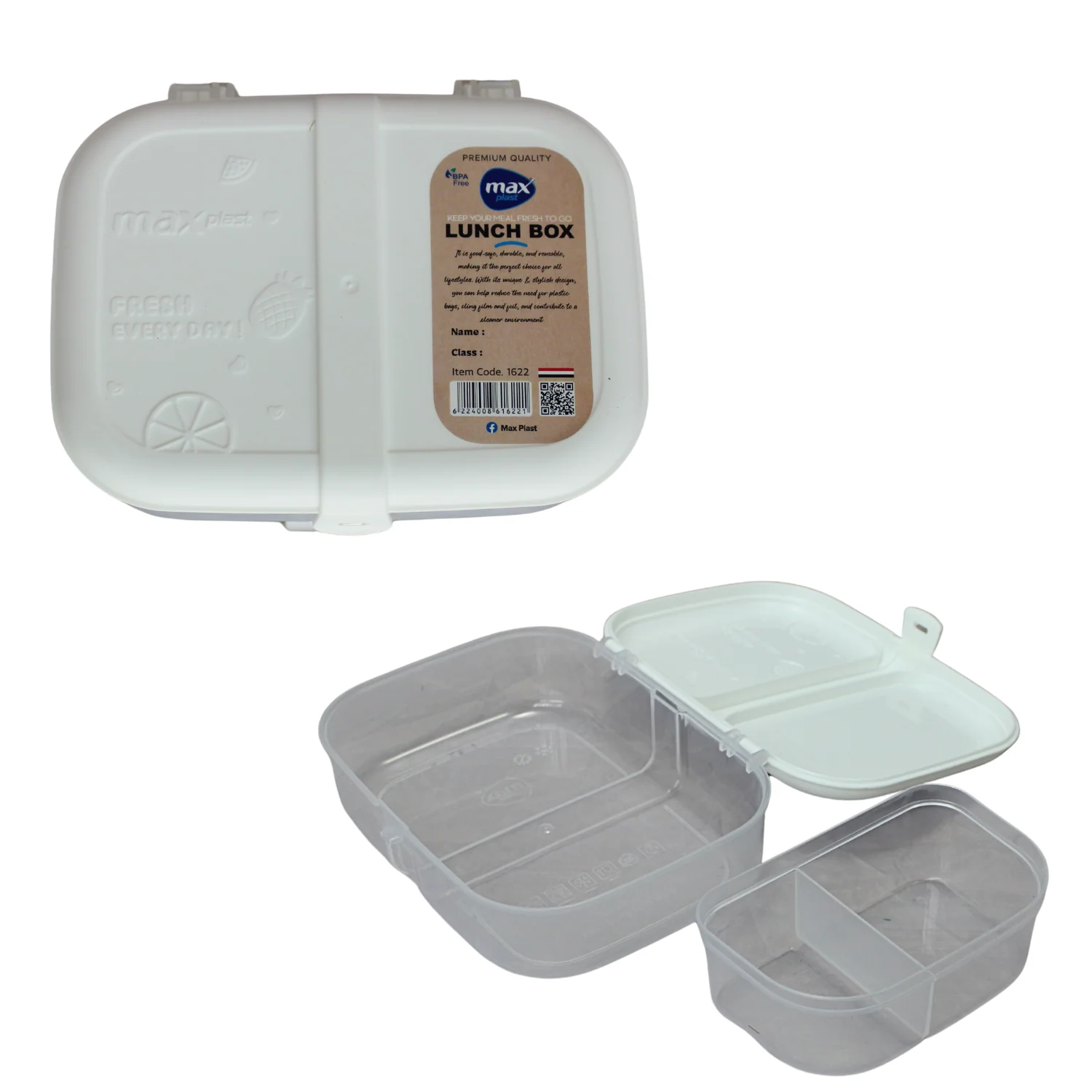 2-Section Foodie Box – 1.1 Litre - Image 2