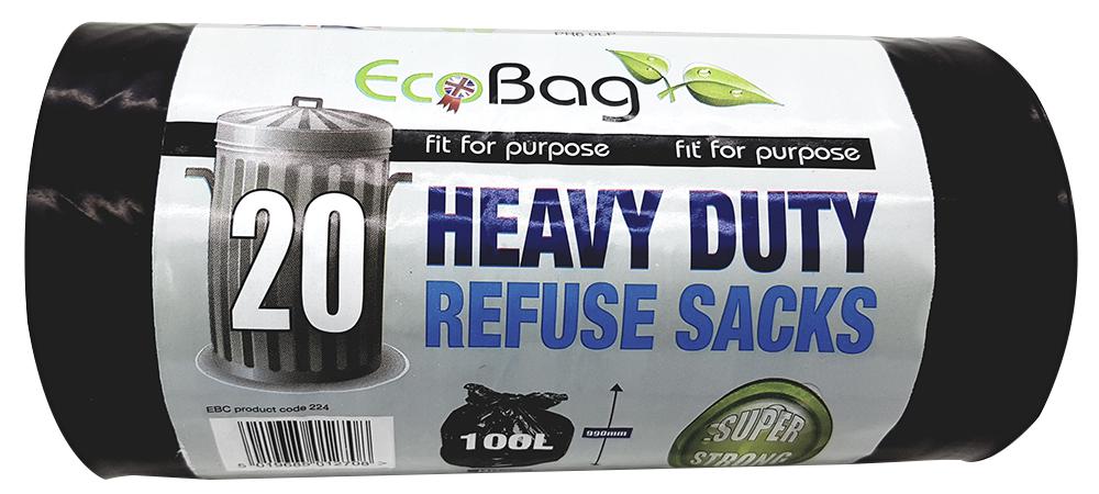 20 Heavy Duty Super Strong Refuse Durable Sacks
