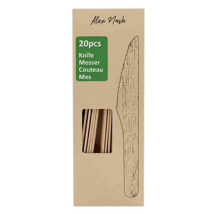 20 Piece Birch Wood Knives