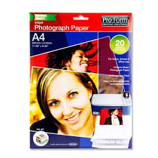 20 Sheets A4 Photo Inkjet Paper
