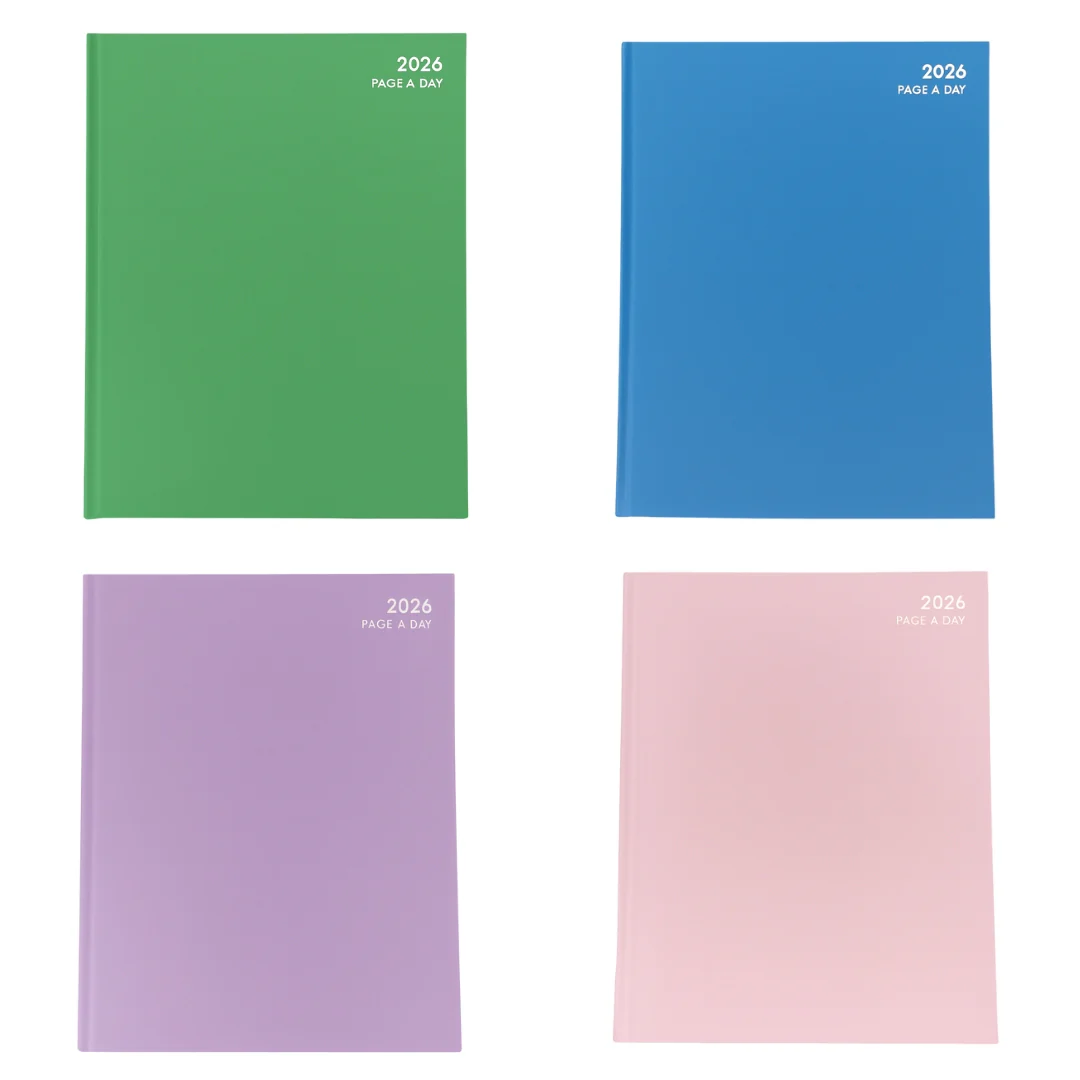 2026 A4 Day-to-Page Diary – Pastel