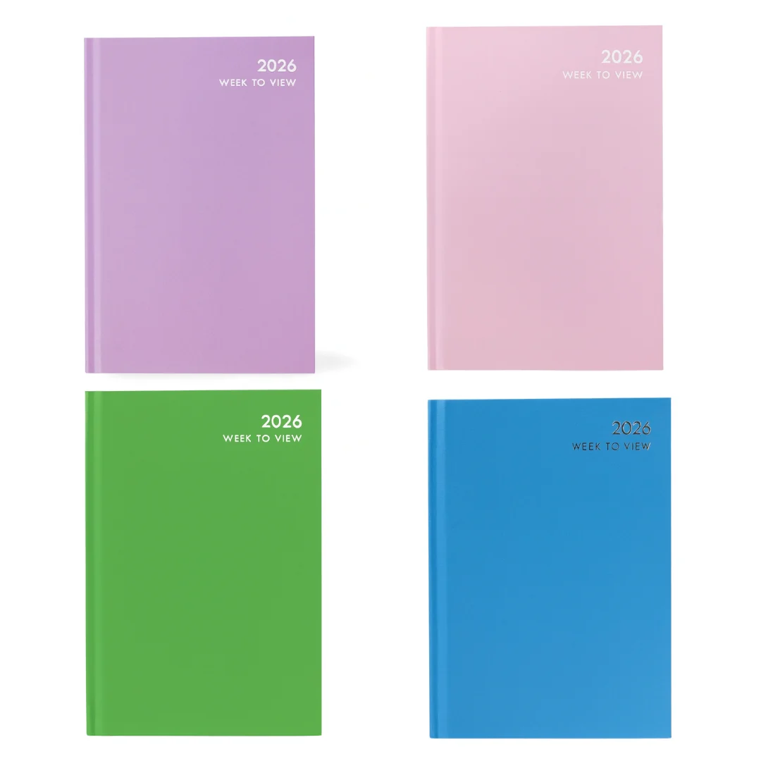 2026 A5 Week to View Diary Pastel