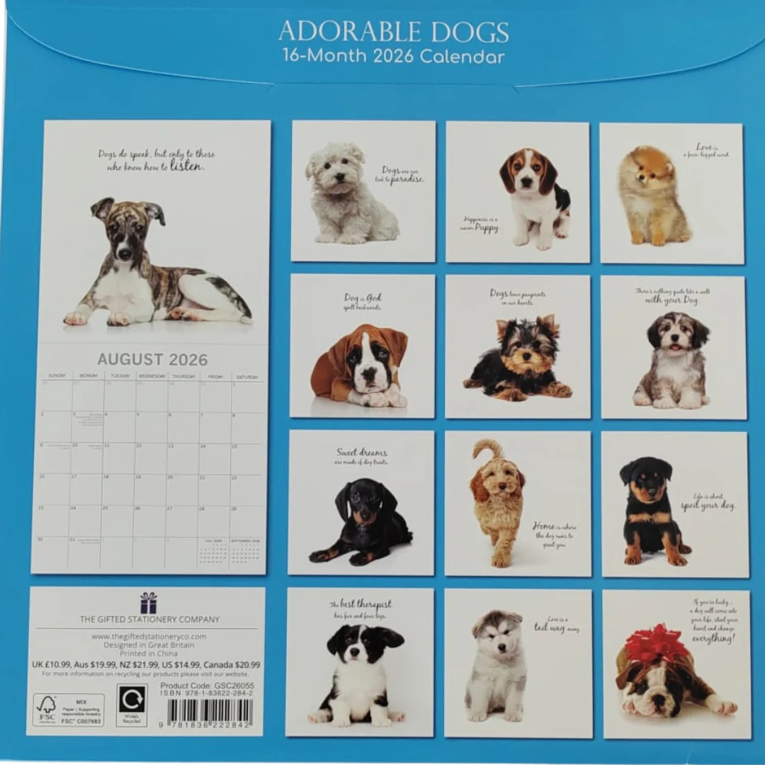 2026 Adorable Dogs Calendar - Image 2