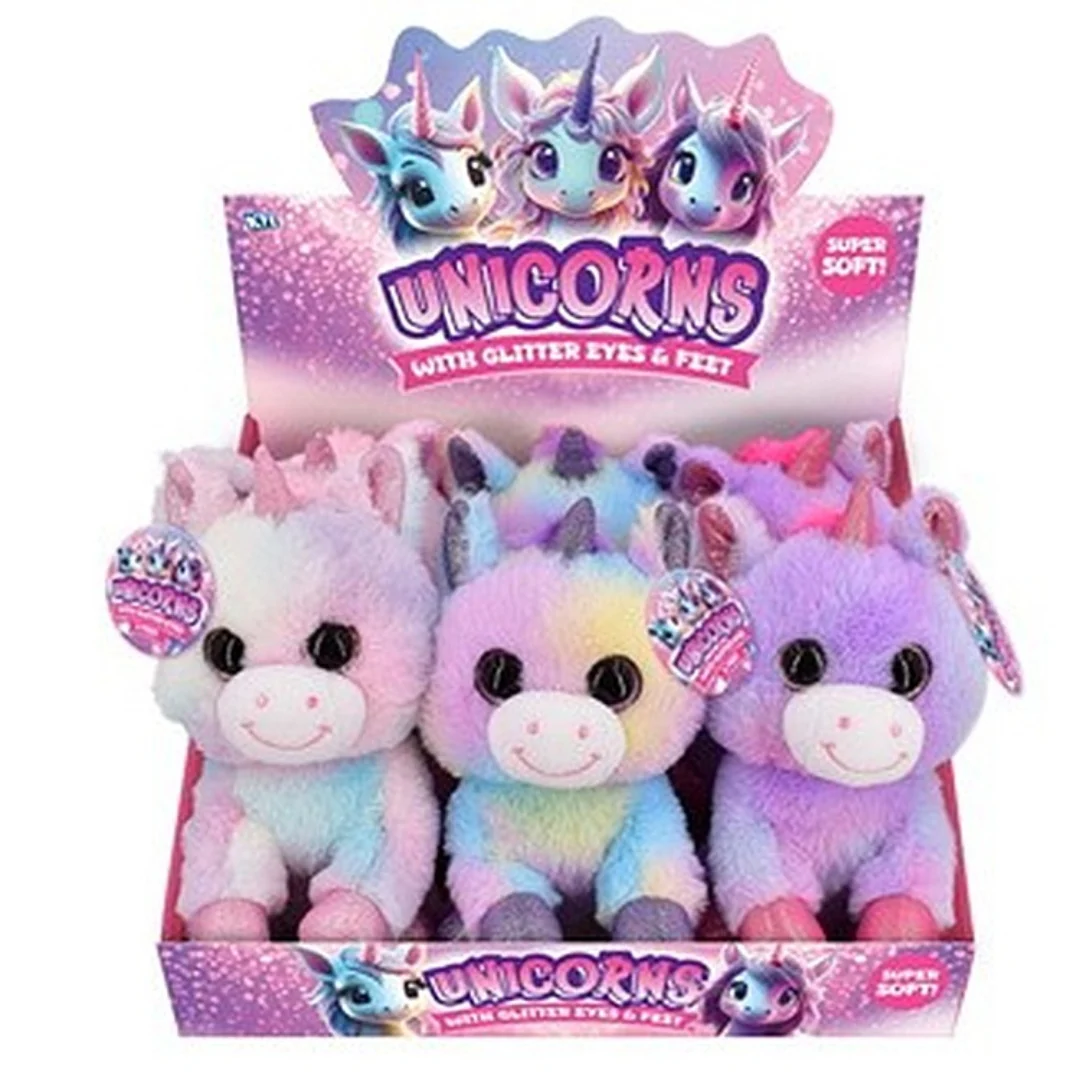 20cm Assorted Unicorn Plush