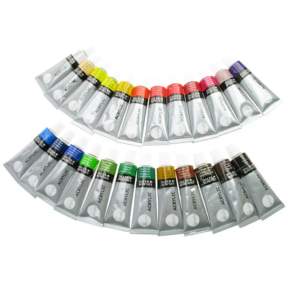 24 Pack of Simply 12ml Acrylic Paint Set - Image 3