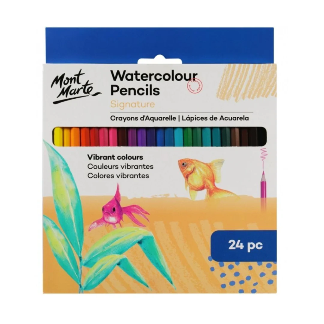 24pc Watercolour Pencils by Mont Marte