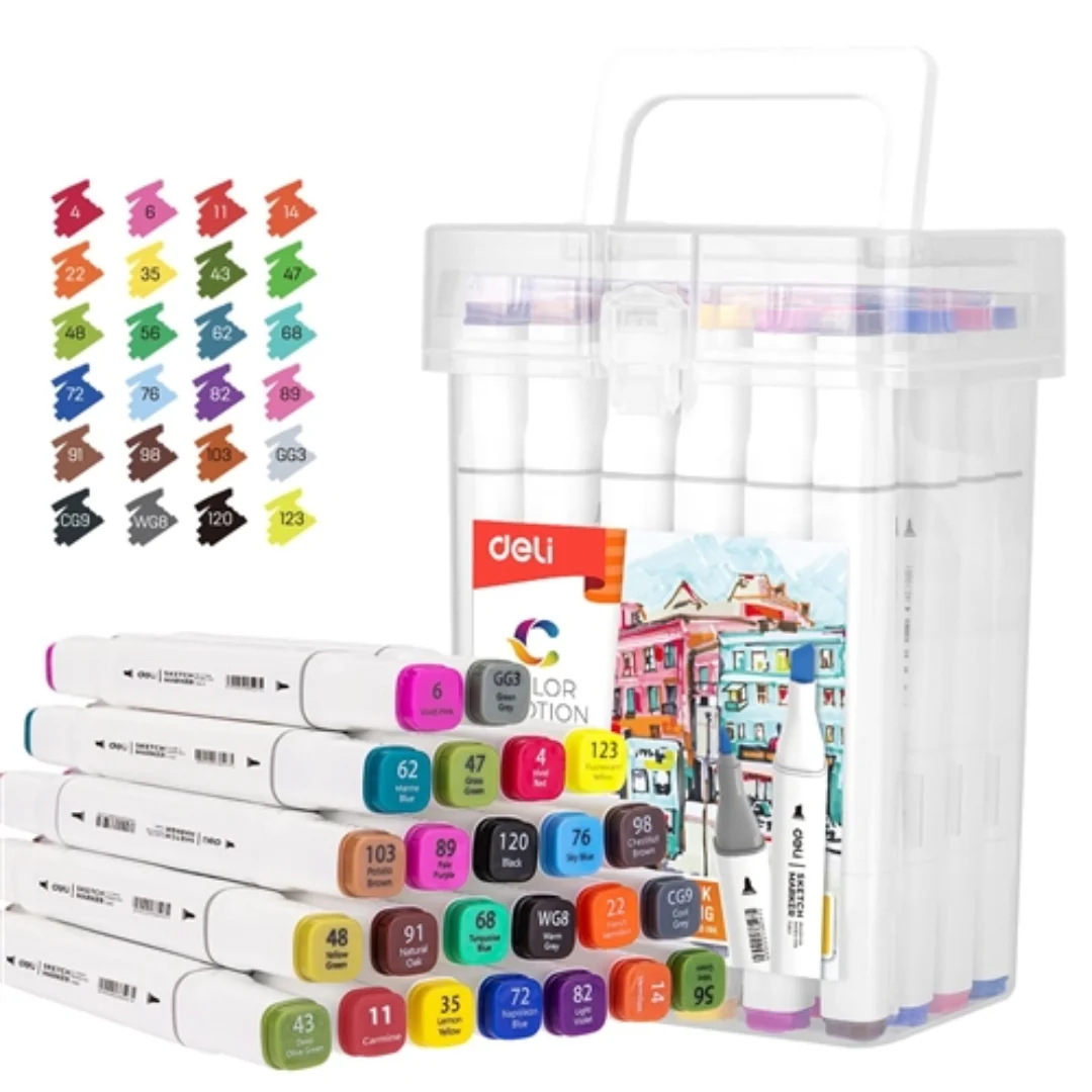 24pk Sketch Marker Dual Tip by Deli