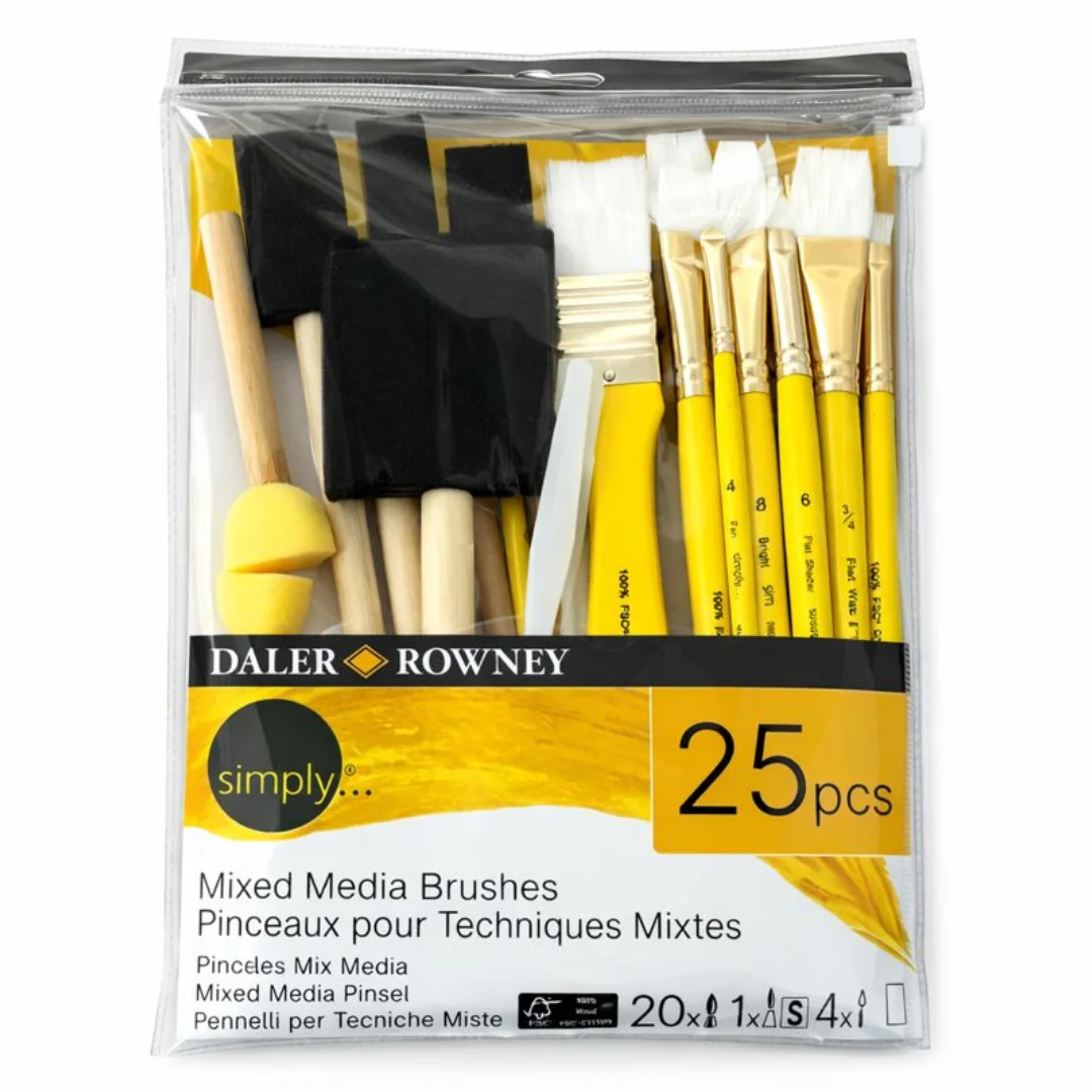 25pc Foam/Detail Brush Set by Simply
