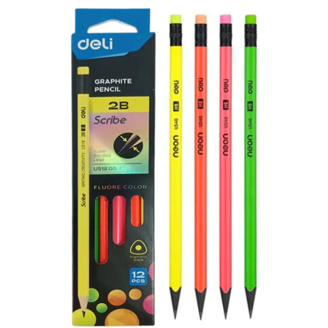 2B Graphite Pencils by Deli