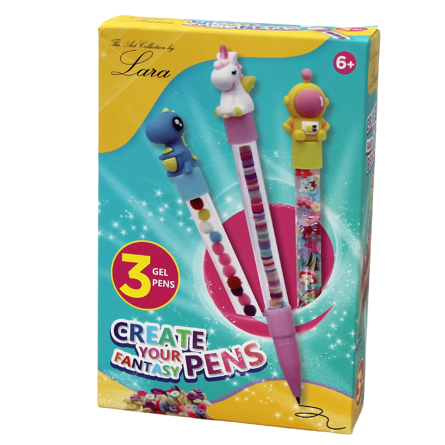 3 GEL PENS CREATE YOUR FANTASY PENS