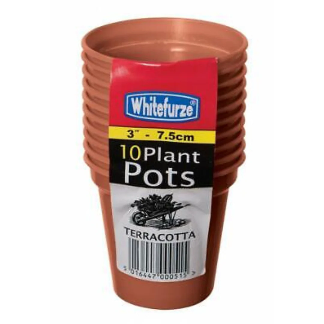 3-Inch Plant Pots – Pack of 10