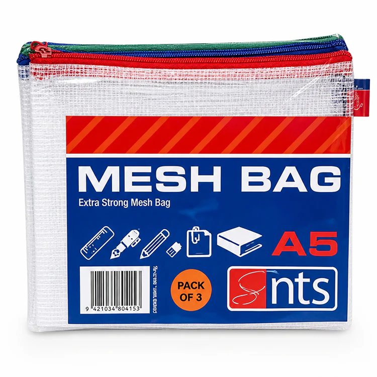 3-Pack A5 Extra Strong Mesh Bags