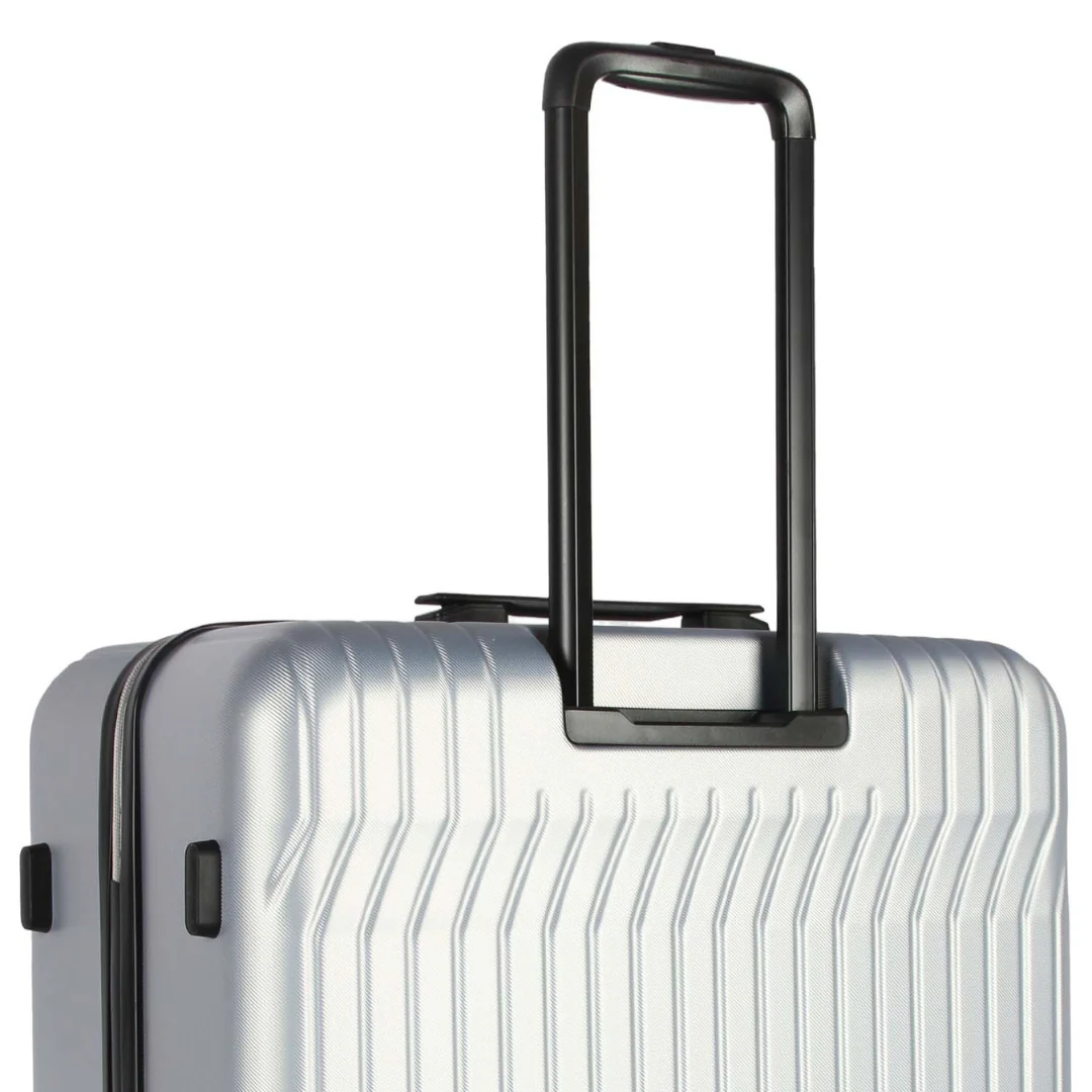 3-Piece ABS Silver Suitcase Set (20", 24", 28") - Image 5