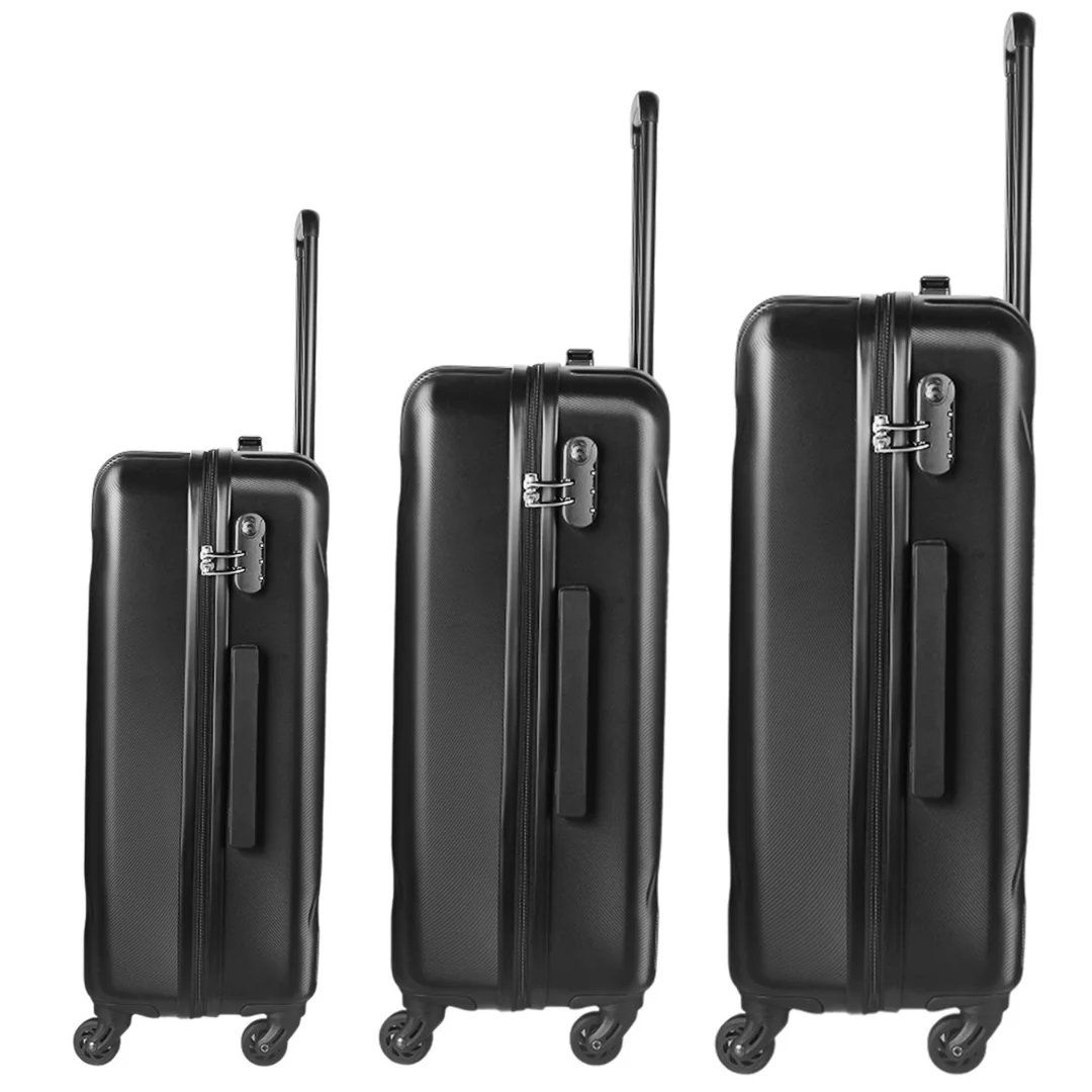 3-Piece Black Suitcase Set (20", 24", 28") - Image 5