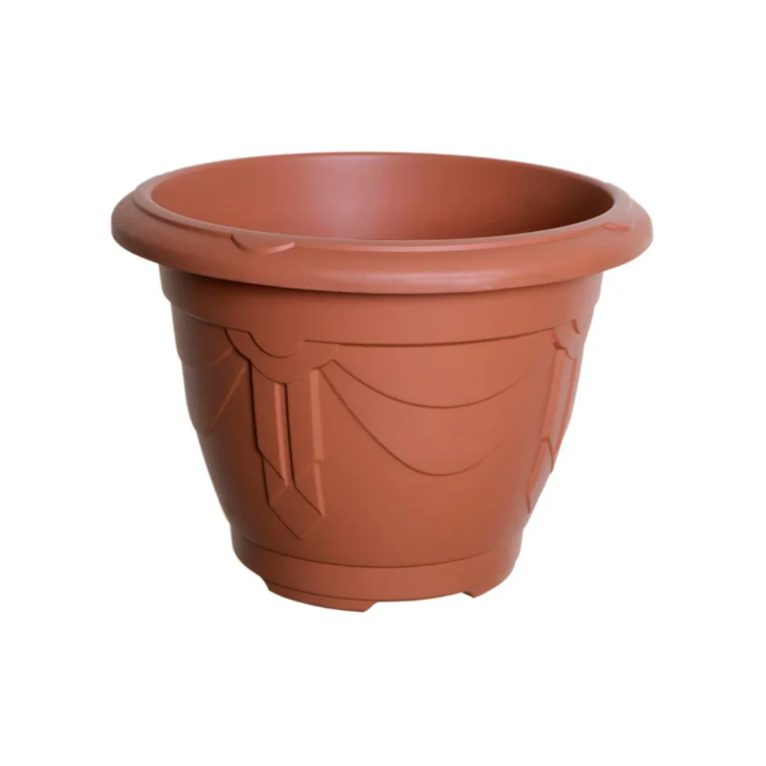 33CM Round Venetian Planter – Terracotta