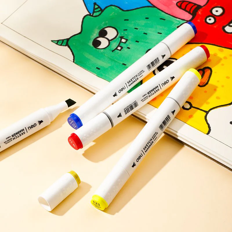 36 Sketch Markers with Dual Tip by Deli - Image 4