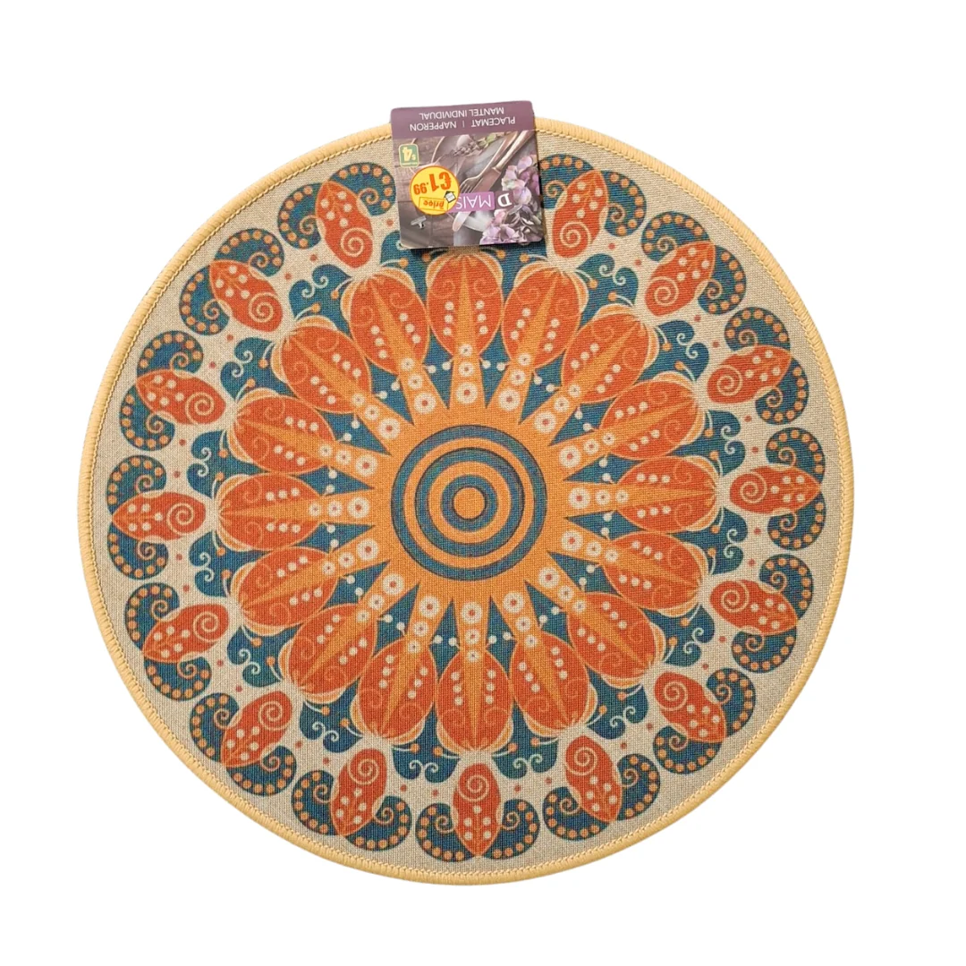38cm Round Placemat Assorted Designs - Image 2